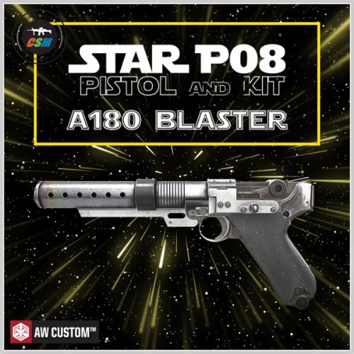 [AW Custom]  WE Star P08 / A180 Blaster (P08 루거 6인치 + Kit Set) + 사은품패키지