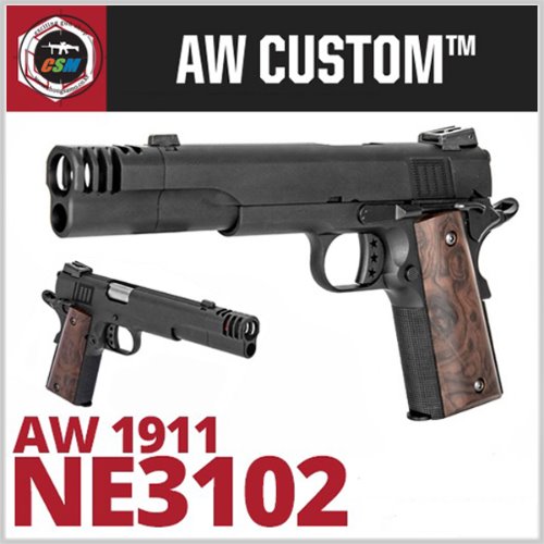 [AW Custom] WE Iconic 1911 GBB BK / NE3102 + 사은품패키지 (풀메탈 아이코닉 가스권총)