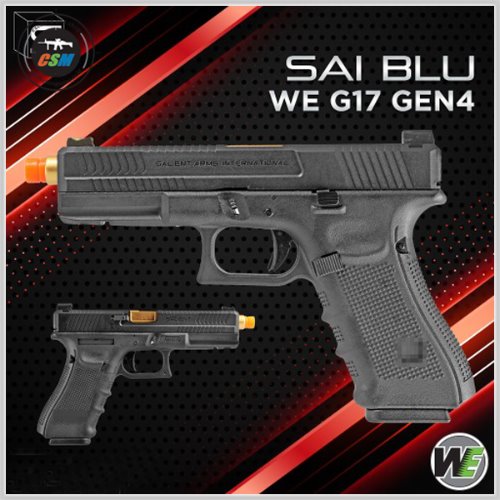 [WE] SAI BLU G17 Gen4 GBB + 사은품패키지 (GLOCK 글록 가스권총 비비탄총)