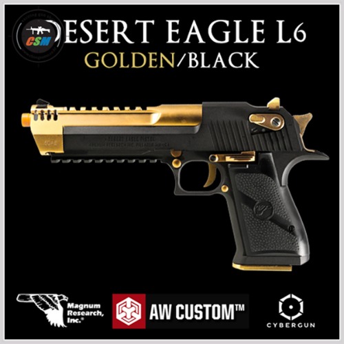 [AW Custom] WE DESERT EAGLE L6 GBB Golden/Black + 사은품패키지 (풀메탈 데저트이글)