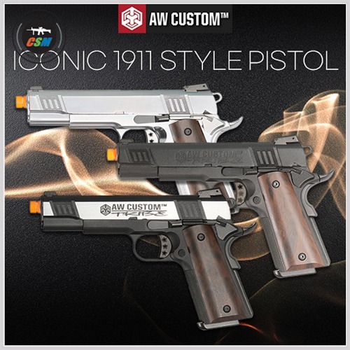 [AW Custom] WE Iconic 1911 / 3 Color + 사은품패키지 (아이코닉 콜트 풀메탈 가스권총)