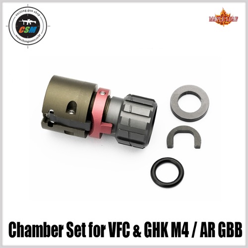 [Maple Leaf] CNC Aluminum Hop Up Chamber Set for VFC &amp; GHK M4 / AR GBB (M4 CNC 알루미늄 홉업 챔버 세트)