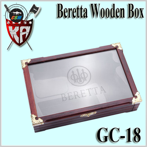 Beretta Wooden Box With Glass
