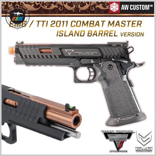 [AW Custom] EMG TTI™ 2011 Combat Master Island Barrel + 사은품패키지 (단발/연발 풀메탈 존윅 컴뱃마스터)
