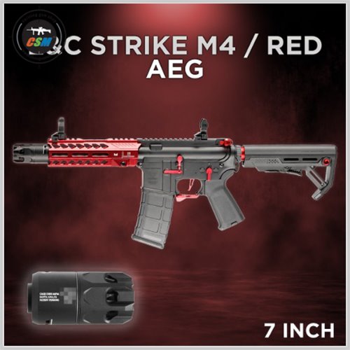 [E&amp;C] Strike M4 Red[Q.D1.5] 전동건
