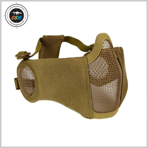 Tactical Protective Mask TAN(안면 귀 보호 철망 마스크)