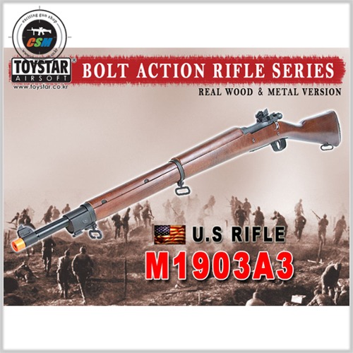 [토이스타] M1903A3 고전볼트 액션 소총 (목재바디/풀메탈/코킹식)